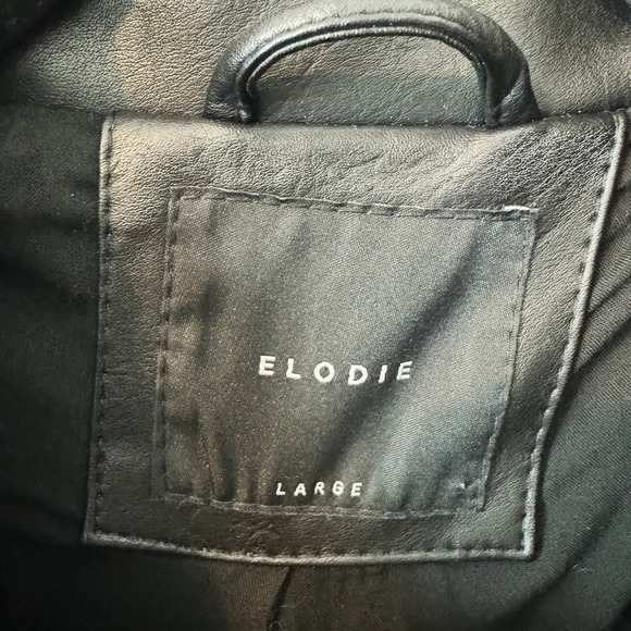 EUC Eloidie Faux Leather Motorcycle Jacket - Picture 6 of 8